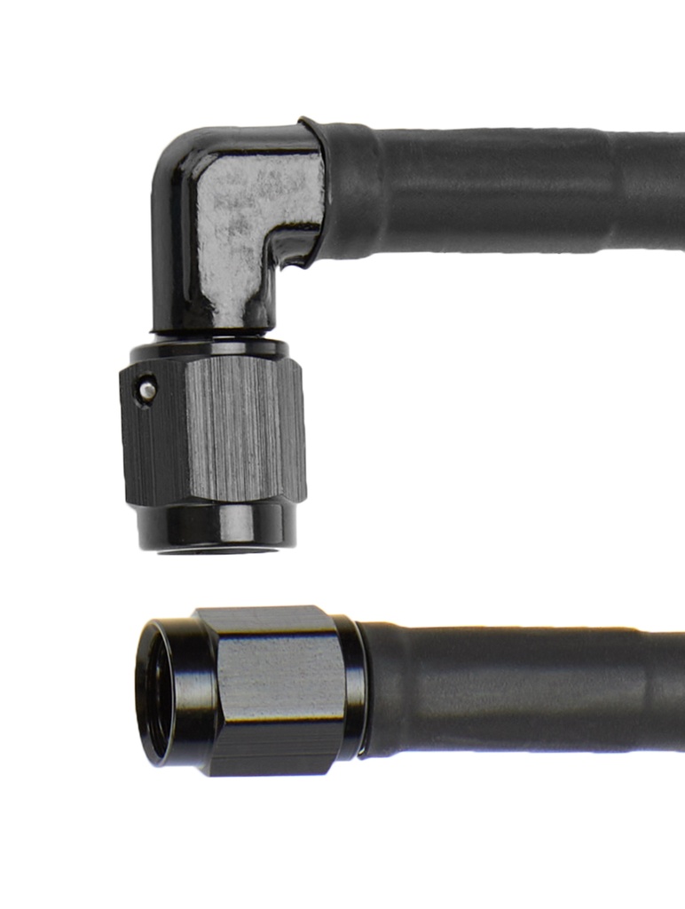 [ALL48419] Allstar Performance - Coated Braided Line 24in #3 Hose -3 90 Deg/-3 Str