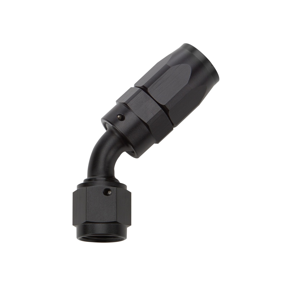 [ALL49332] Allstar Performance - Reusable Hose End Black 45 Deg Elbow -6