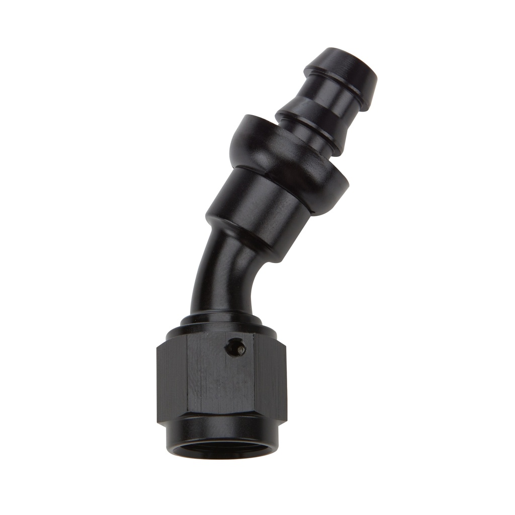 [ALL49423] Allstar Performance - Pushlock Hose End Black 30 Deg Elbow -8