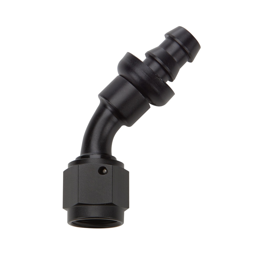 [ALL49435] Allstar Performance - Pushlock Hose End Black 45 Deg Elbow -12