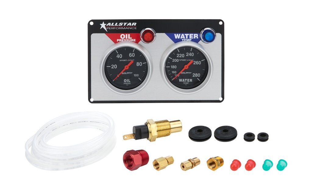 Allstar Performance - 2 Gauge Panel A/M OP/WT Sport-Comp
