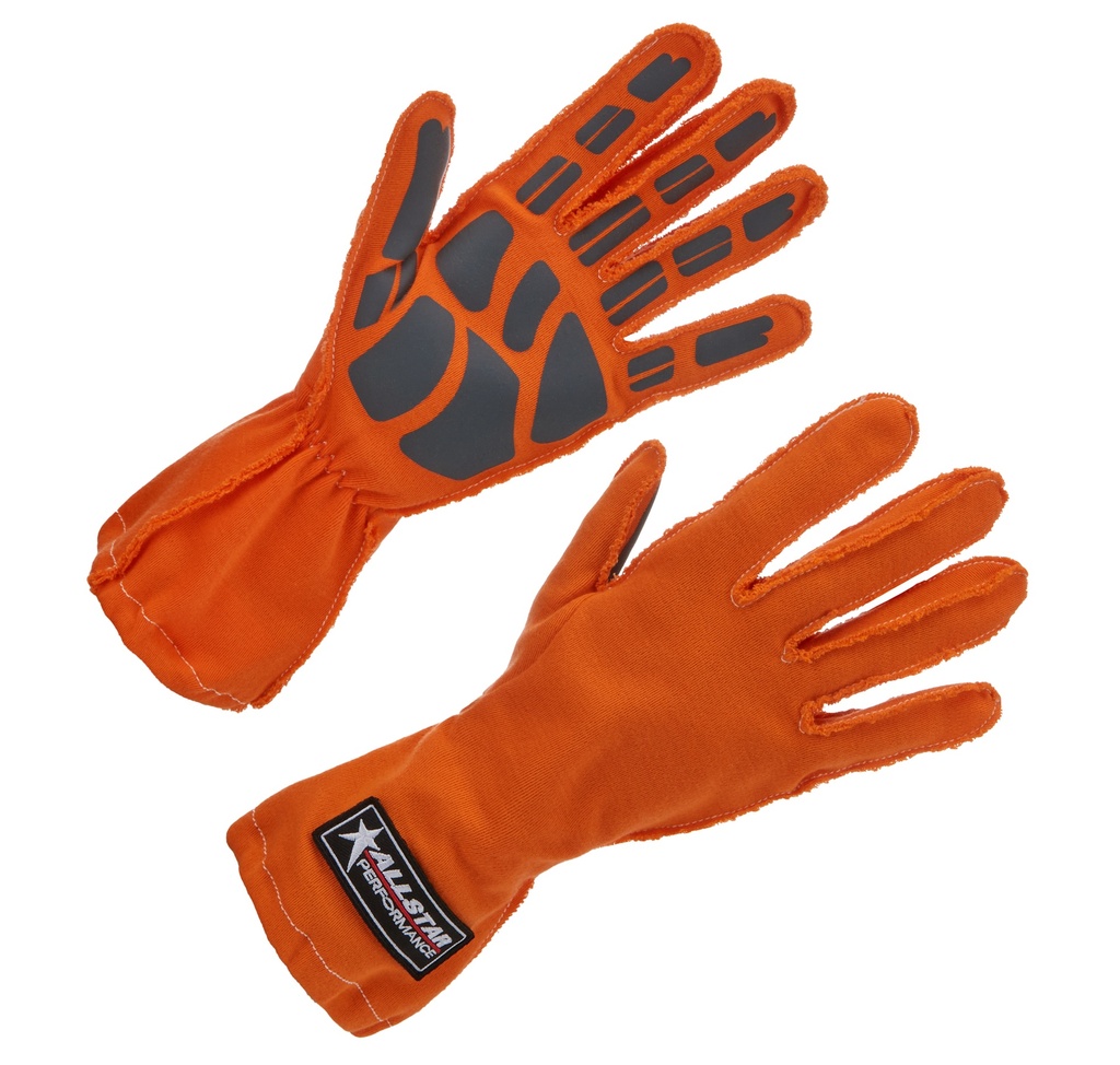 [ALL913042] Allstar Performance - Driving Gloves Non-SFI Outseam S/L MD Orange
