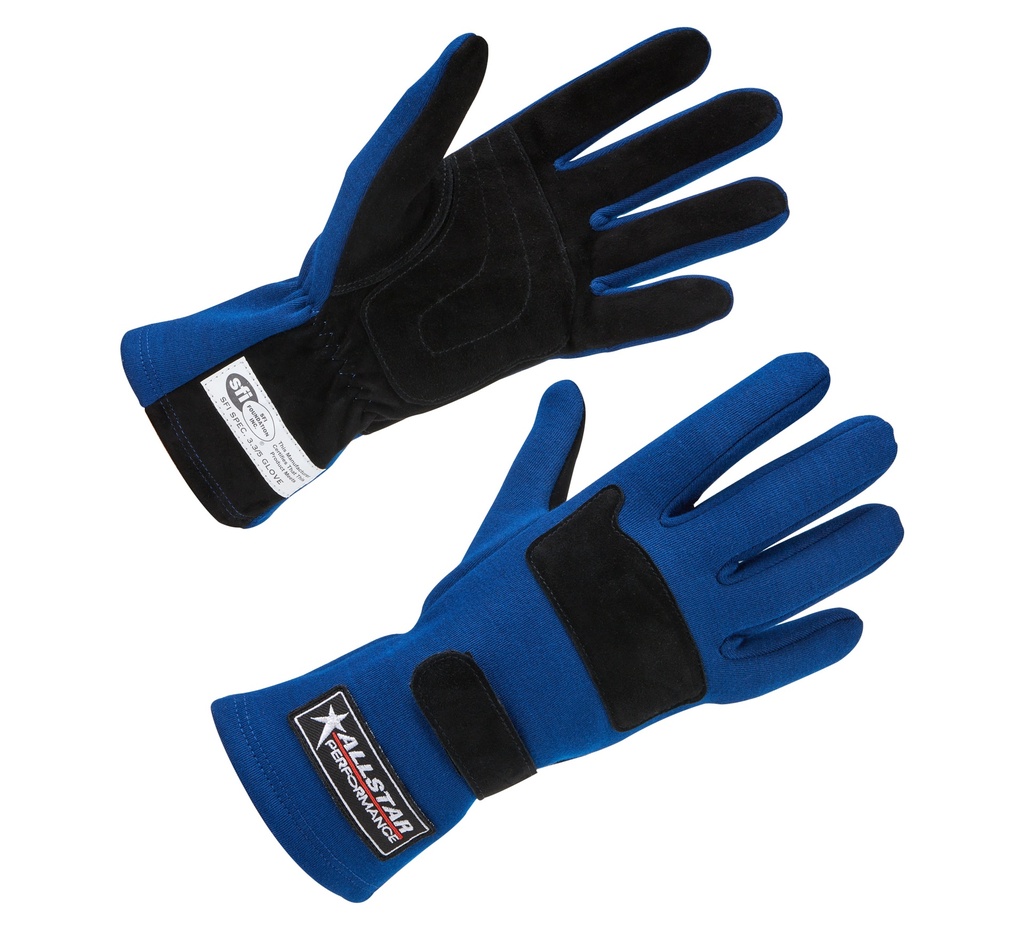 [ALL915021] Allstar Performance - Driving Gloves SFI 3.3/5 D/L Blue Small
