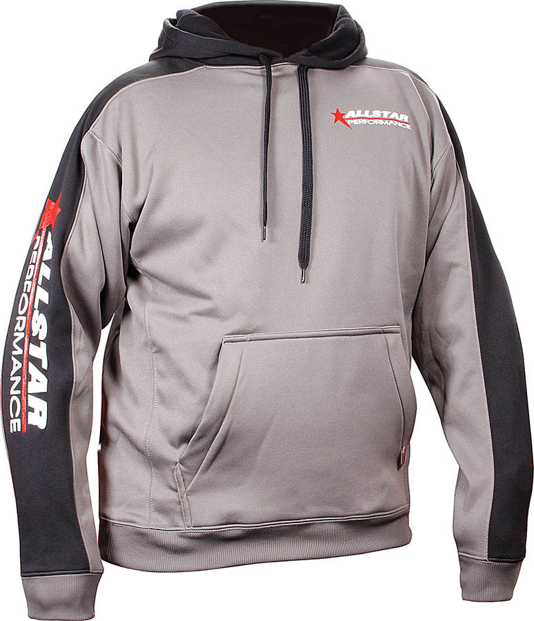 [ALL99916XL] Allstar Performance - Allstar Hooded Sweatshirt XL Silver/Blk