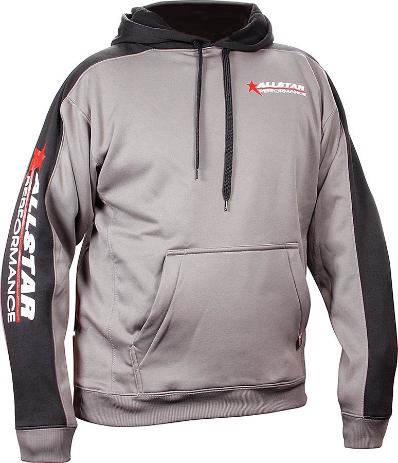 [ALL99916XXL] Allstar Performance - Allstar Hooded Sweatshirt XXL Silver/Bl
