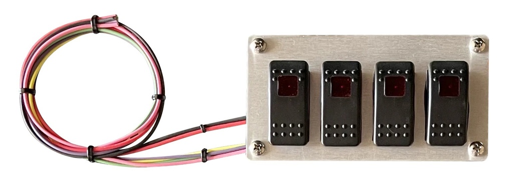 [AAW510919] American Autowire - Rocker Switch Panel 4 Switches