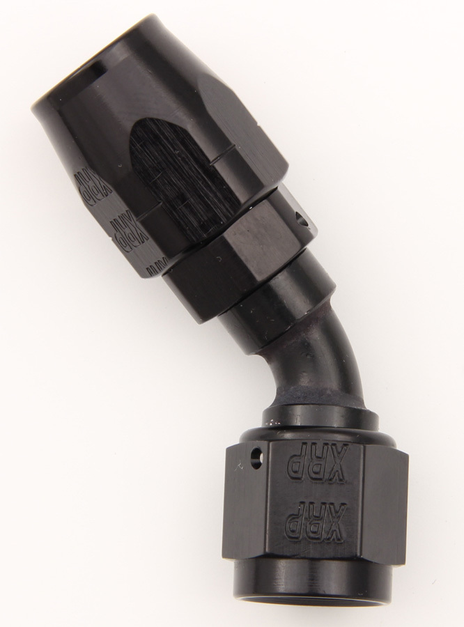 [XRP204510BB] XRP-Xtreme Racing Prod. - #10 45 Deg Dbl Swivel Hose End Black