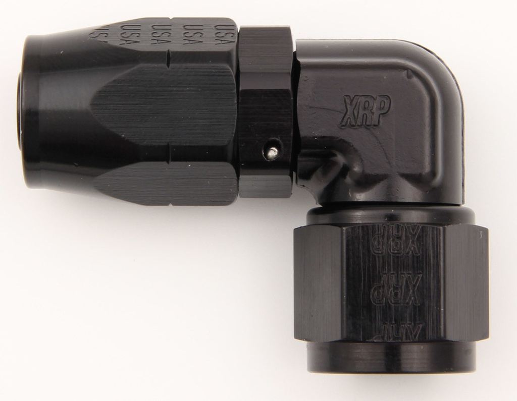 [XRP209108BB] Xrp-Xtreme Racing Prod. - #8 90 Deg Dbl Swivel Forged Hose End Black