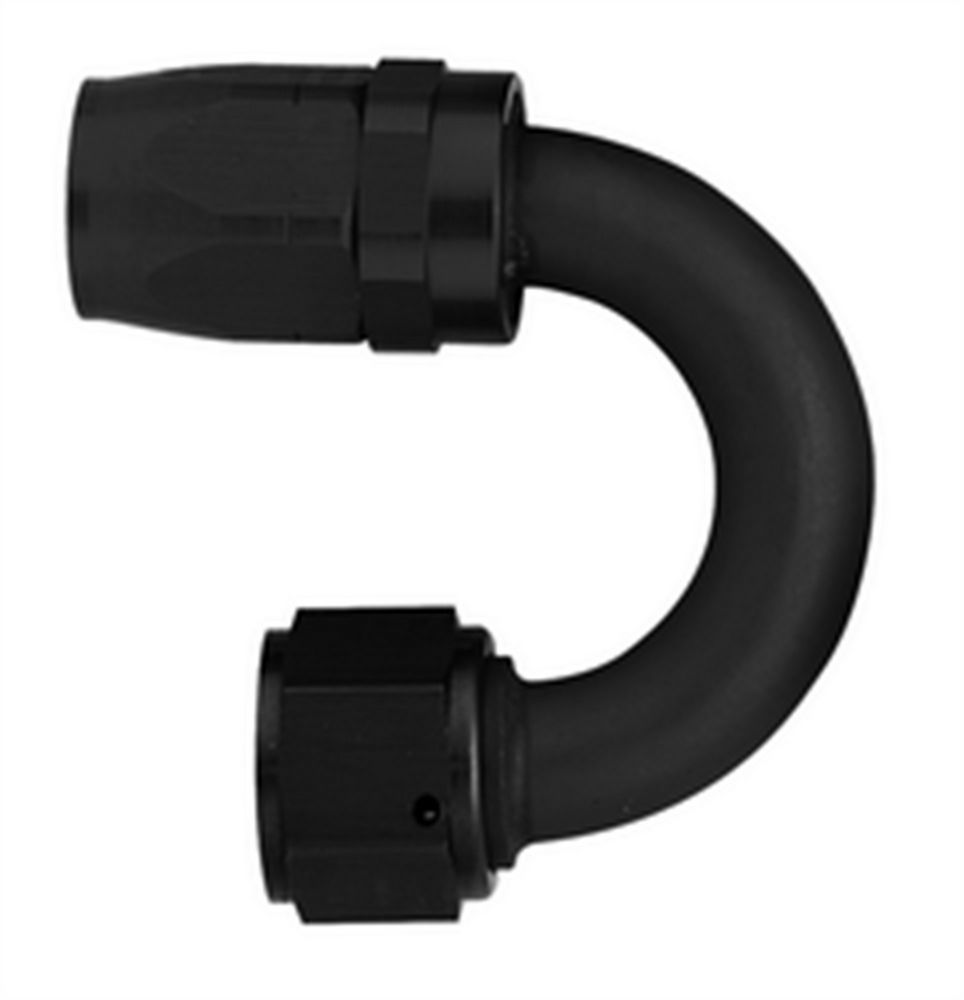 Aeroquip - #8 180 Deg Hose End Black