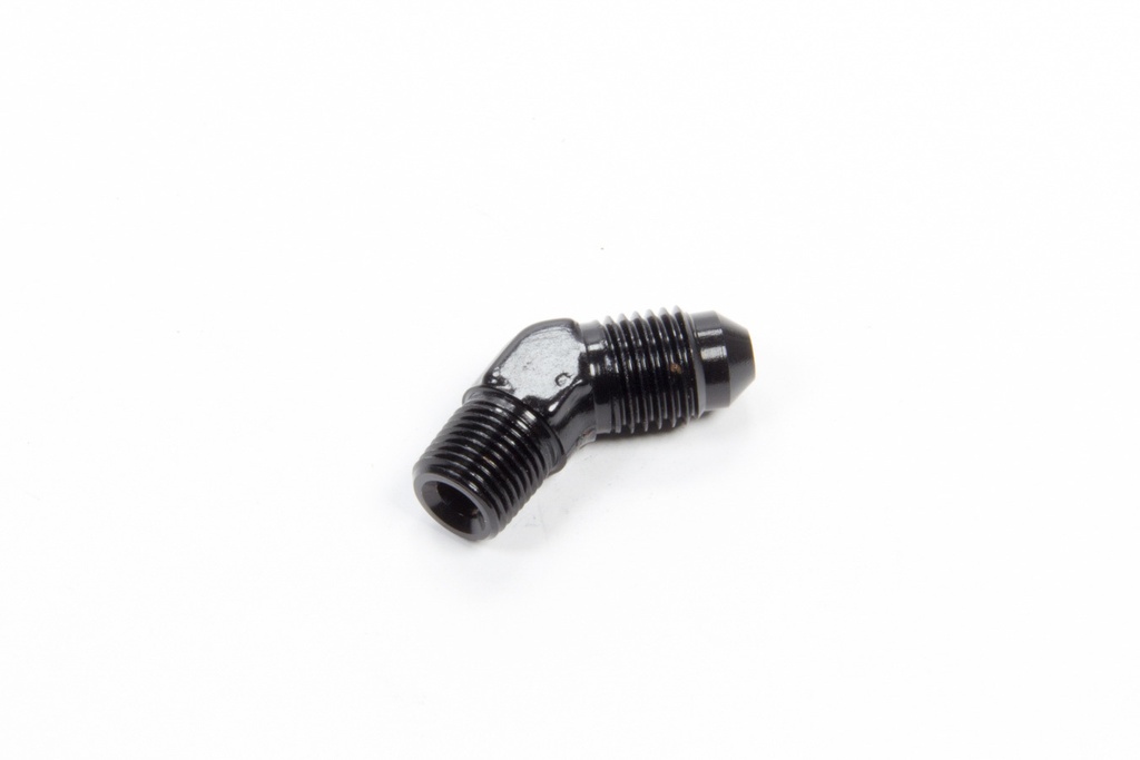Aeroquip - 45 Deg Alum #4 Flare 1/8 In Black