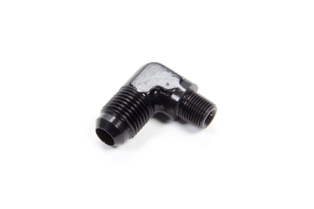 Aeroquip - 90 Deg Alum #6 Flare 1/8 In Black