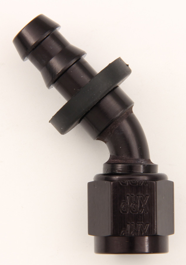 [XRP234508BB] Xrp-Xtreme Racing Prod. - #8 45 Deg Push-On Hose End Black