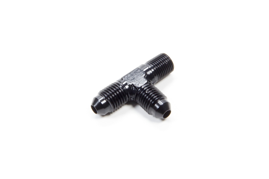 Aeroquip - Alum Run Tee #4 Flare 1/8in Black