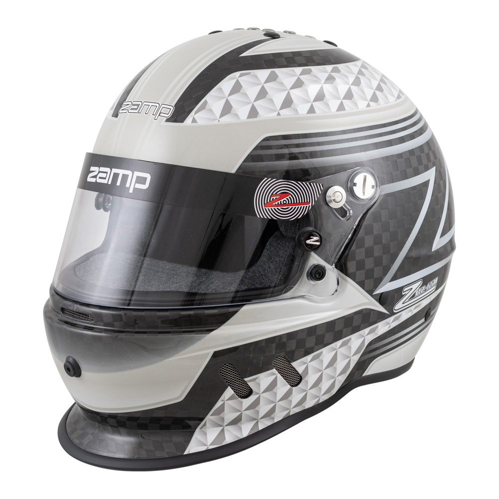 [ZAMH775C15S] Zamp Racing - Helmet RZ-65D Carbon Small Blk/Gray SA2020