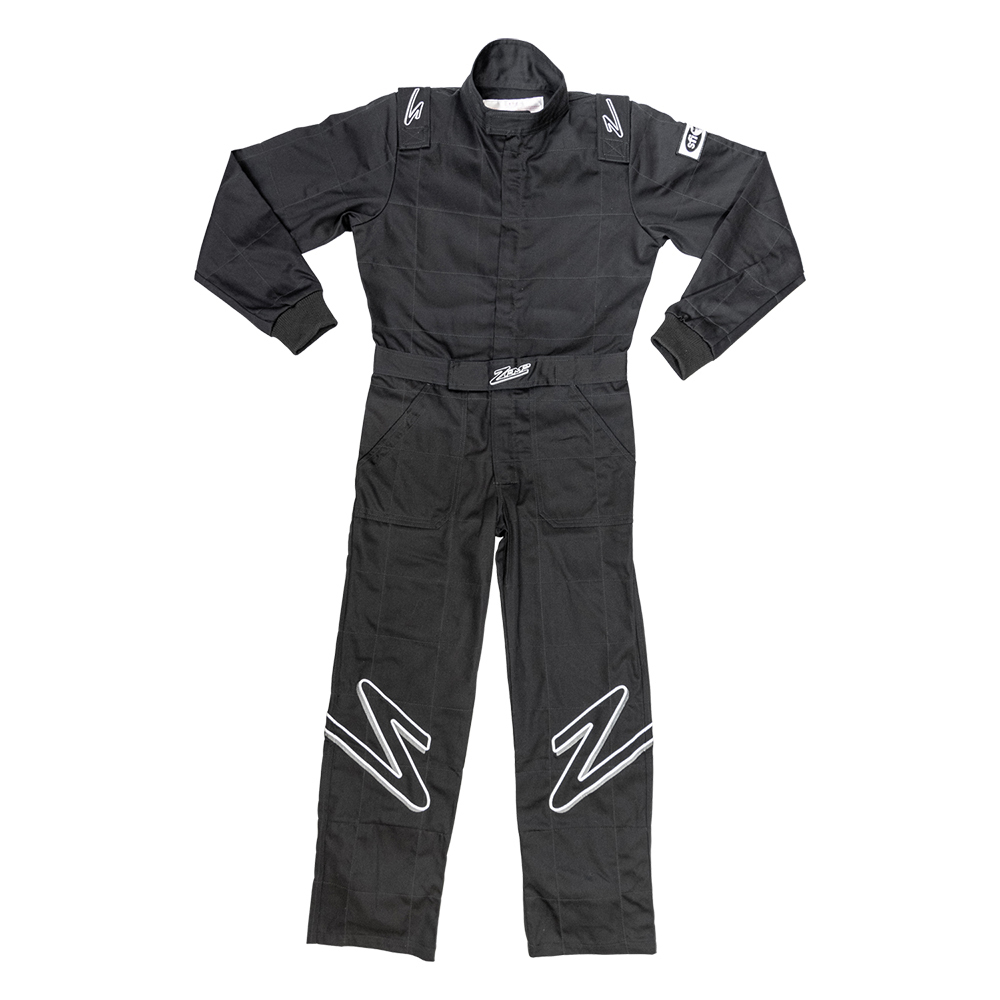 [ZAMR010003YL] Zamp Racing - Suit ZR-10 Black Youth Large SFI 3.2A/1