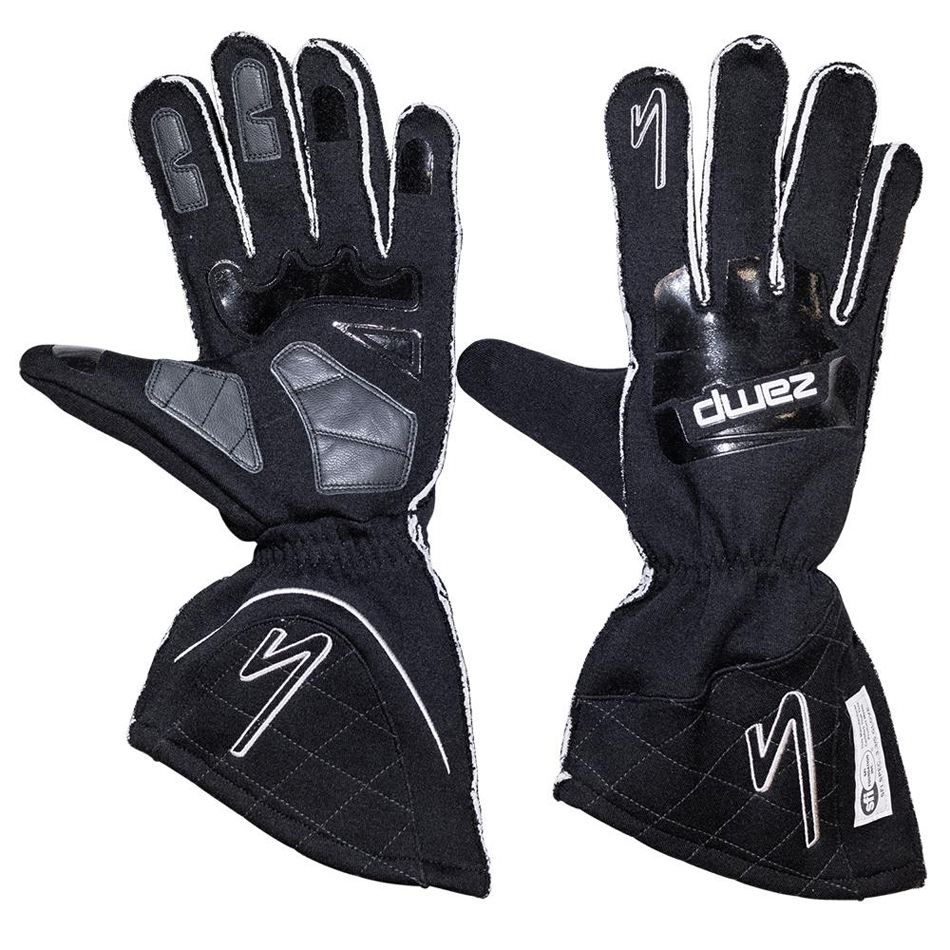 [ZAMRG10003XL] Zamp Racing - Gloves ZR-50 Black X-Lrg Lrg Multi-Layer SFI3.3/5