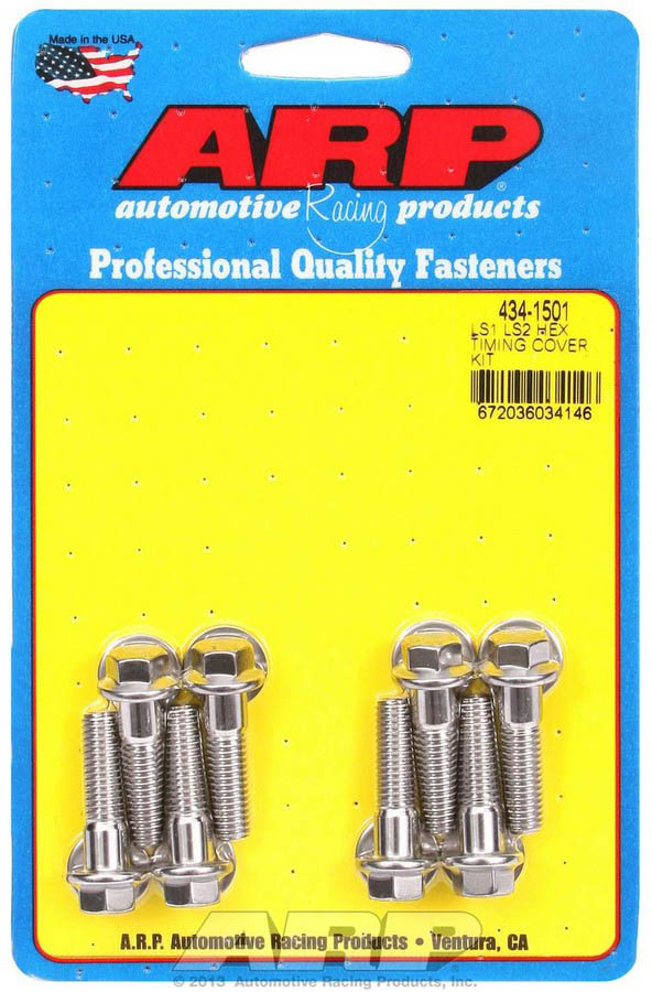 [ARP434-1501] ARP - S/S Timing Cover Bolt Kit - 6pt. LS1/LS2