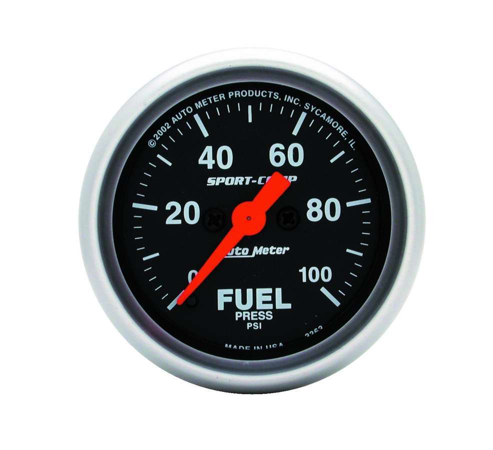 [ATM3363] Autometer - Sport Comp 2 1/16in Fuel 0-100 Psi Elec.