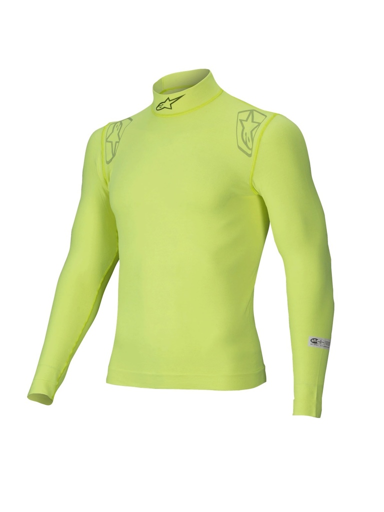 Alpinestars Usa - Underwear Top Zx Evo V3 Flu Ylw Med/Lrg Long Slv