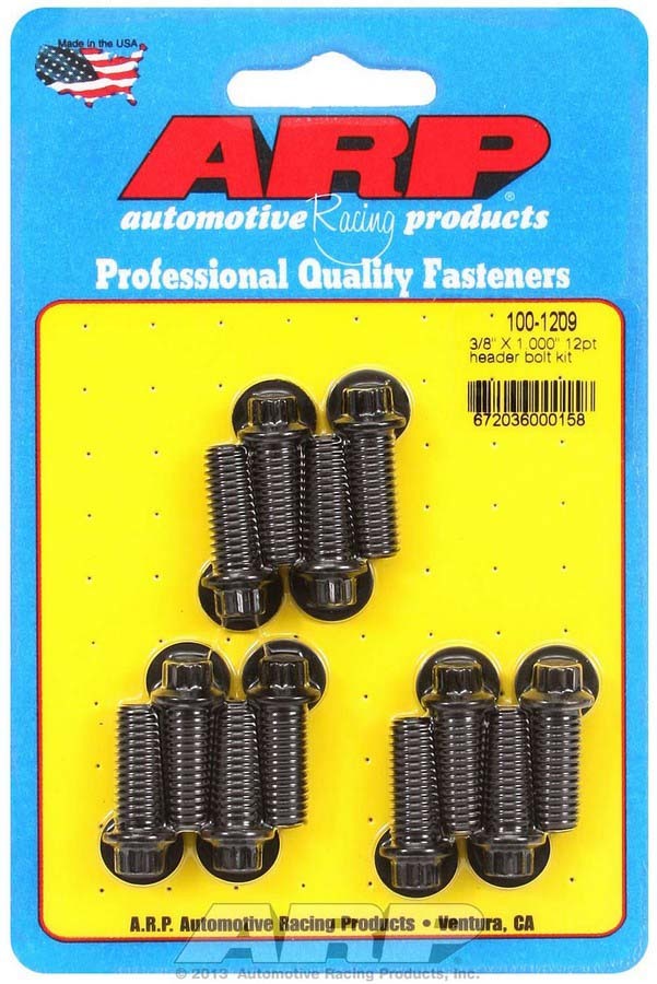 ARP - Header Bolt Kit - 12pt. 3/8 x 1.00 UHL (12)
