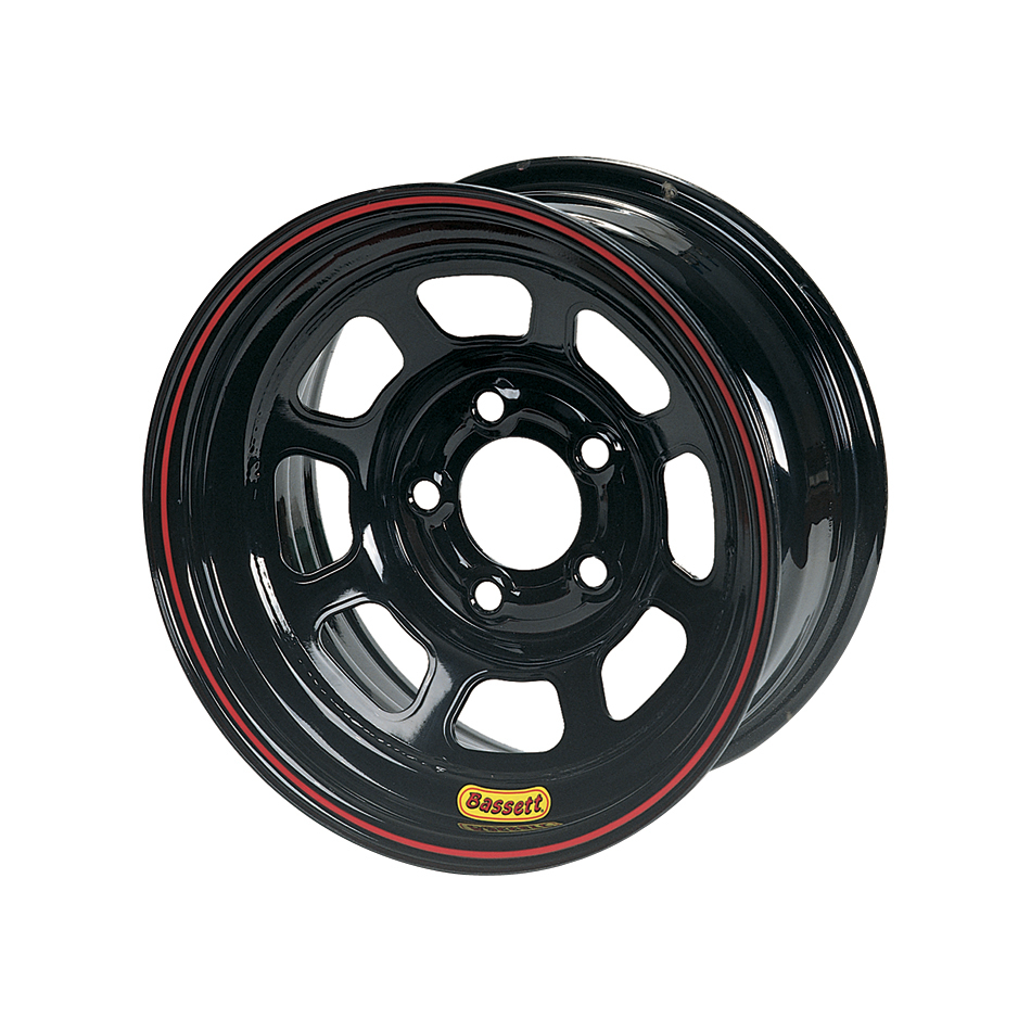 [BAS47SF2] Bassett - Wheel 14x7 D-Hole 5x 4.5in 2in Bs Black