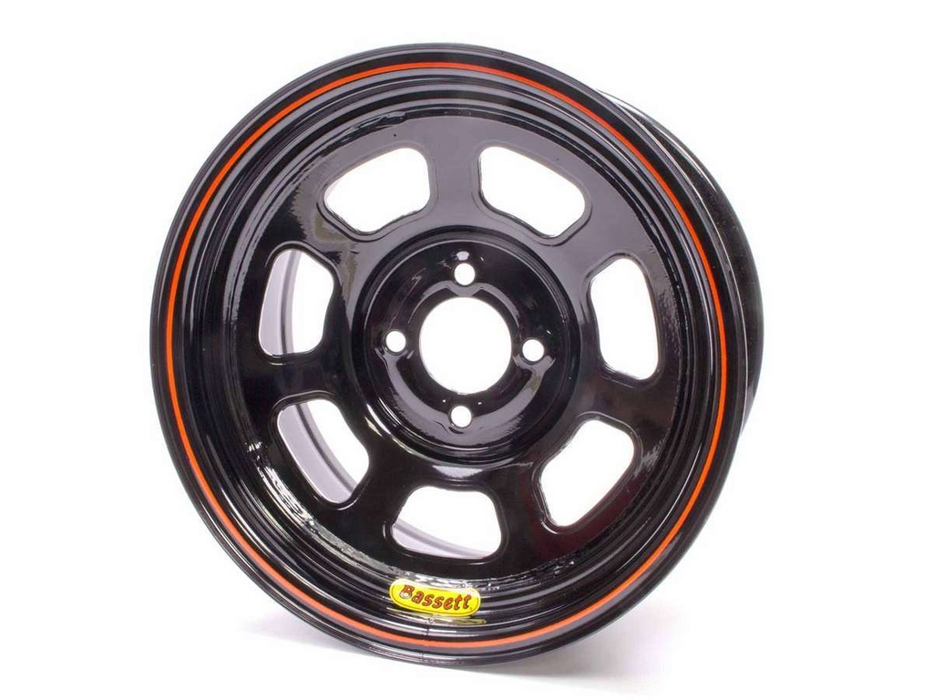 [BAS47SH4] Bassett - Wheel 14x7 D-Hole 4x100 4.0in Bs Black