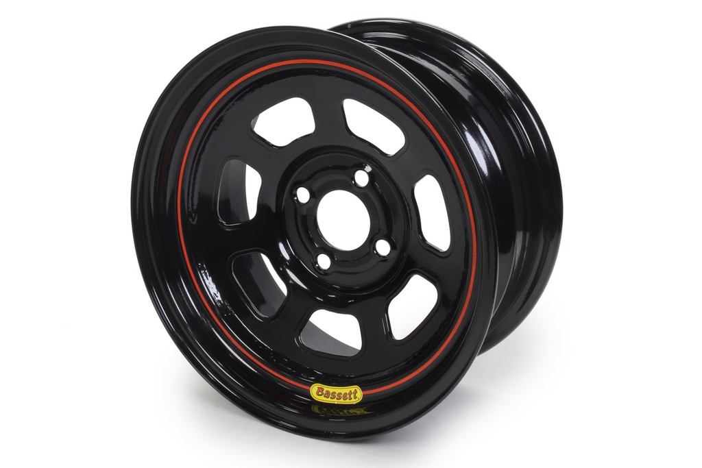 [BAS57SP4] Bassett - 15x7 4x4.25 4in Bs D-Hole Lite Black