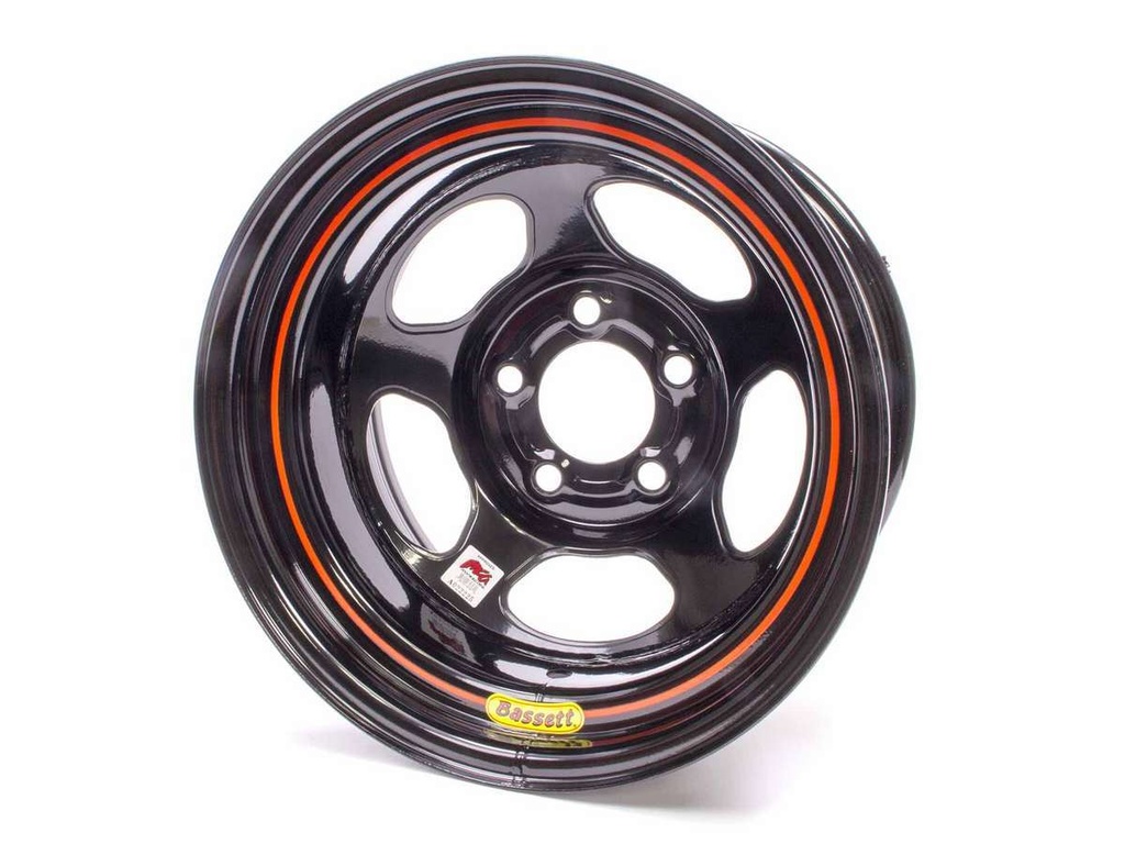 [BAS58AC4I] Bassett - 15x8 Imca Black Inertia 5x4.75