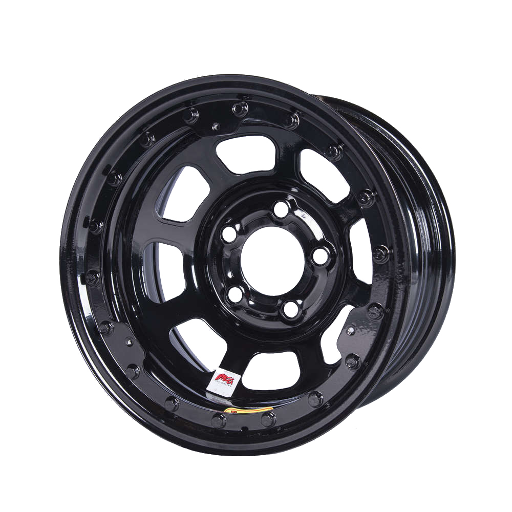 [BAS58D5475ILK] Bassett - Wheel 15x8 IMCA B/Lock 5x5 Black 4.75in BS