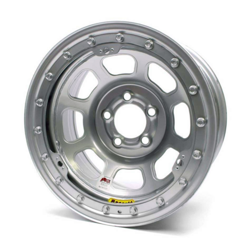 [BAS58DC2ISLK] Bassett - 15X8 Imca B/Lock Wheel D-Hole Silver 5X4.75