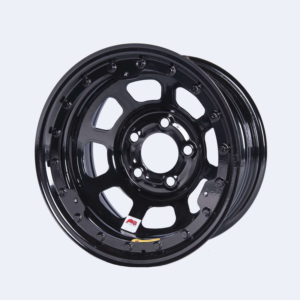 [BAS58DC3ILK] Bassett - 15X8 Imca B/Lock Wheel Black D-Hole 5X4.75