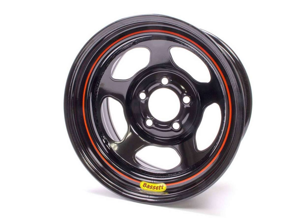 [BAS58R54EB] Bassett - 15x8 5x5 Blk Inertia Armor Edge