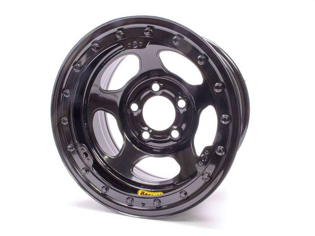 [BAS59A54LK] Bassett - 15 X 8.75 B/L Black 5X5 4In Bs Inertia