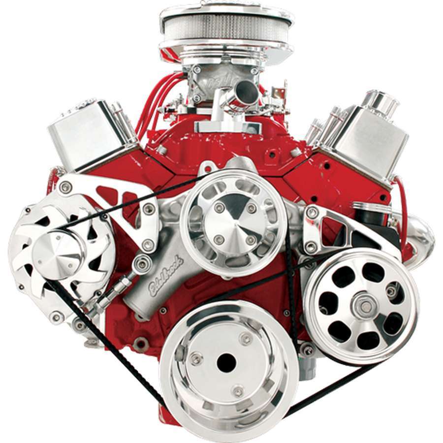 [BSPFM2122PC] Billet Specialties - SBC LWP Serpentine Conv Kit