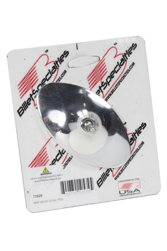 Billet Specialties - Mirror-Oval- Polished 2 5/16In X 4 3/16In