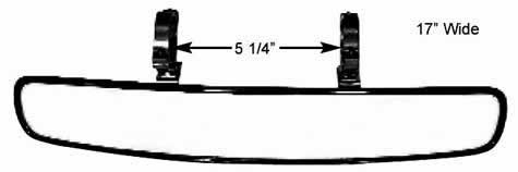 Coleman Racing Products - Wide Angle Mirror W/1.75in Mount