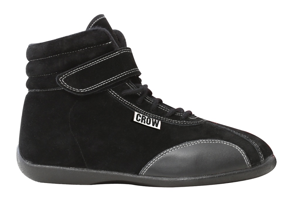 [CRW22010BK] Crow Safety Gear - Mid Top Shoes Black Youth Size 1