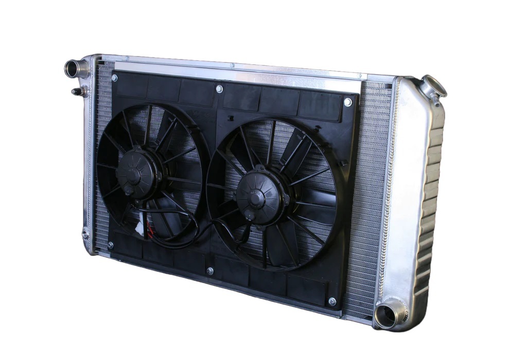 [DEW32-4139035M] Dewitts Radiator - Radiator W/Fans Nova 73-74 Manual Trans Raw