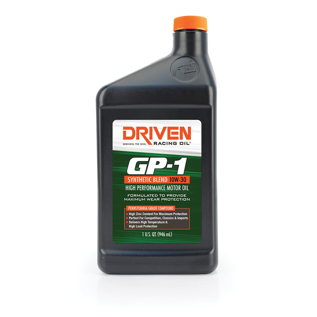 [JGP19306] Driven Racing Oil - GP-1 Semi-Synthetic 10w30 1 Quart