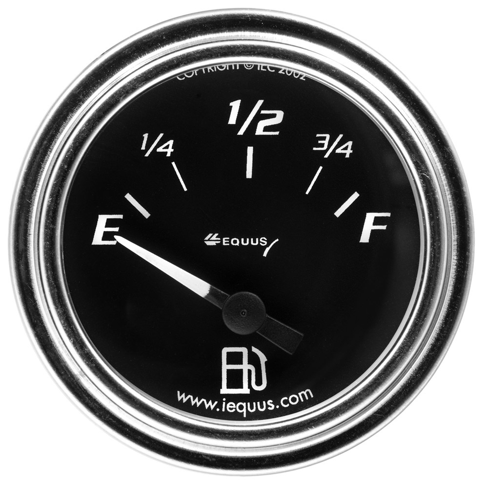 [EQUE7363] Equus - 2.0 Dia Fuel Level Gauge Chrome