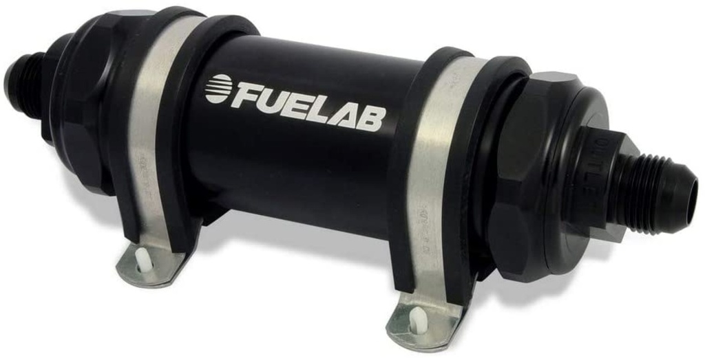 [FLB82833-1] Fuelab Fuel Systems - Fuel Filter In-Line 5in 6 Micron Fibgerglas 10AN