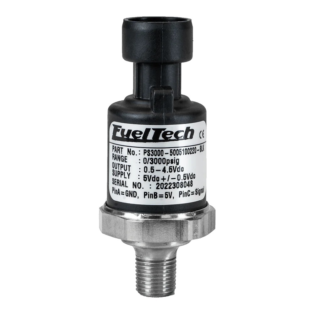 [FTH5005100020-BLK] Fueltech Usa - 0-150 Psi Pressure Series (Black Series)