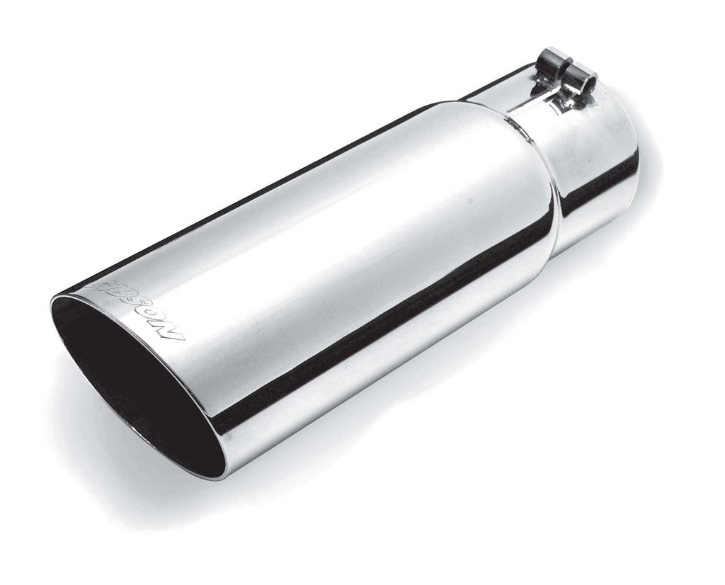 [GIB500554] Gibson Exhaust - Stainless Single Wall Angle Exhaust Tip