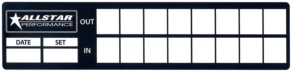 [ALL047] Allstar Performance Tire Log Decals 8pk