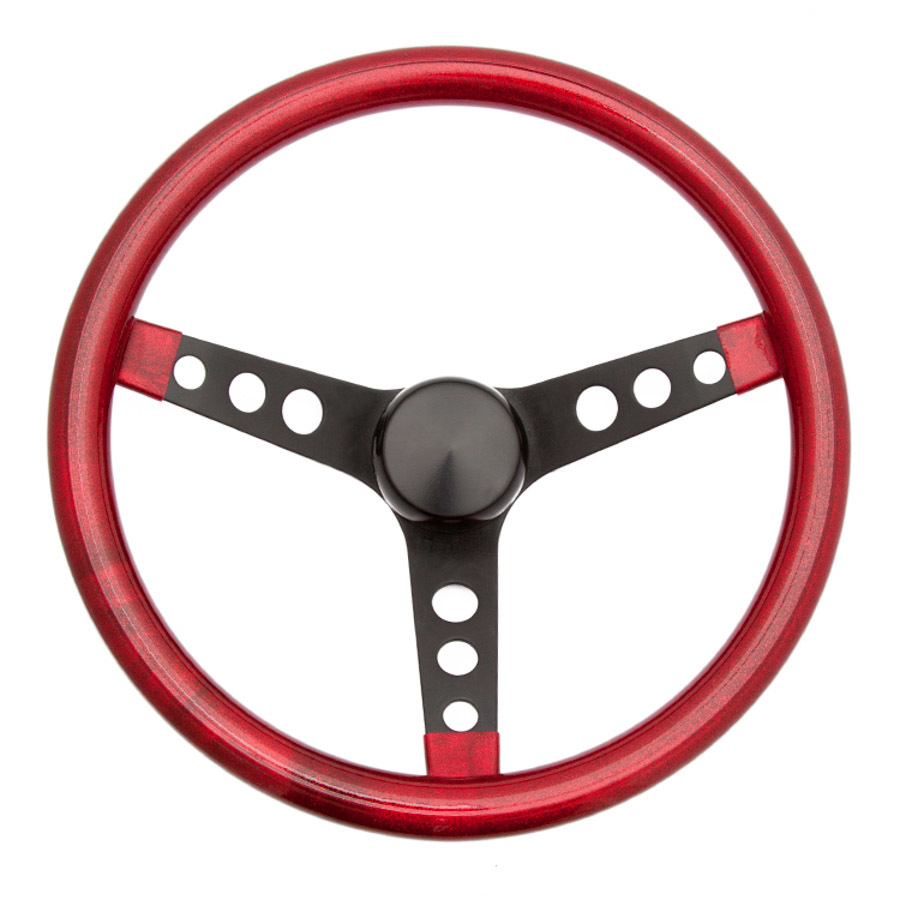 [GRT8475] Grant - Steering Wheel Mtl Flake Red/Spoke Blk 15