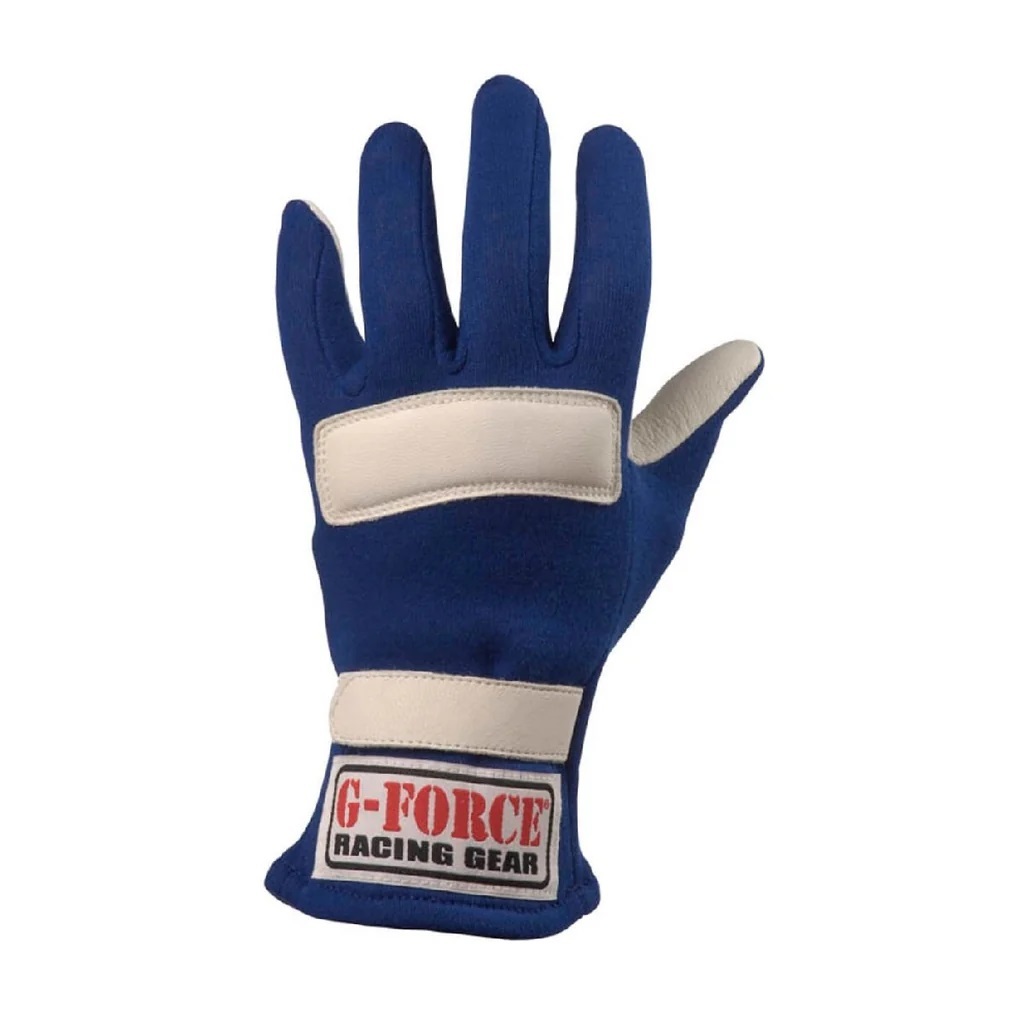[GFR4101CMDBU] G-Force - G5 Racing Gloves Child Medium Blue