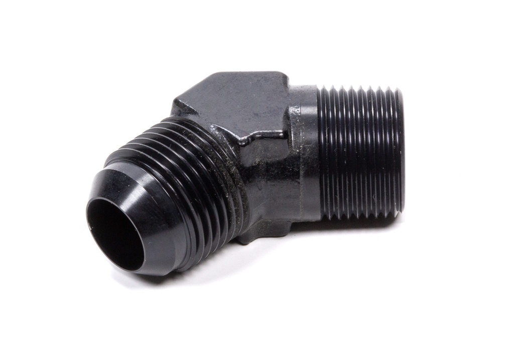 [FRG482313-BL] Fragola - 45 Deg Adapter Fitting #12 X 1/2 Mpt Black