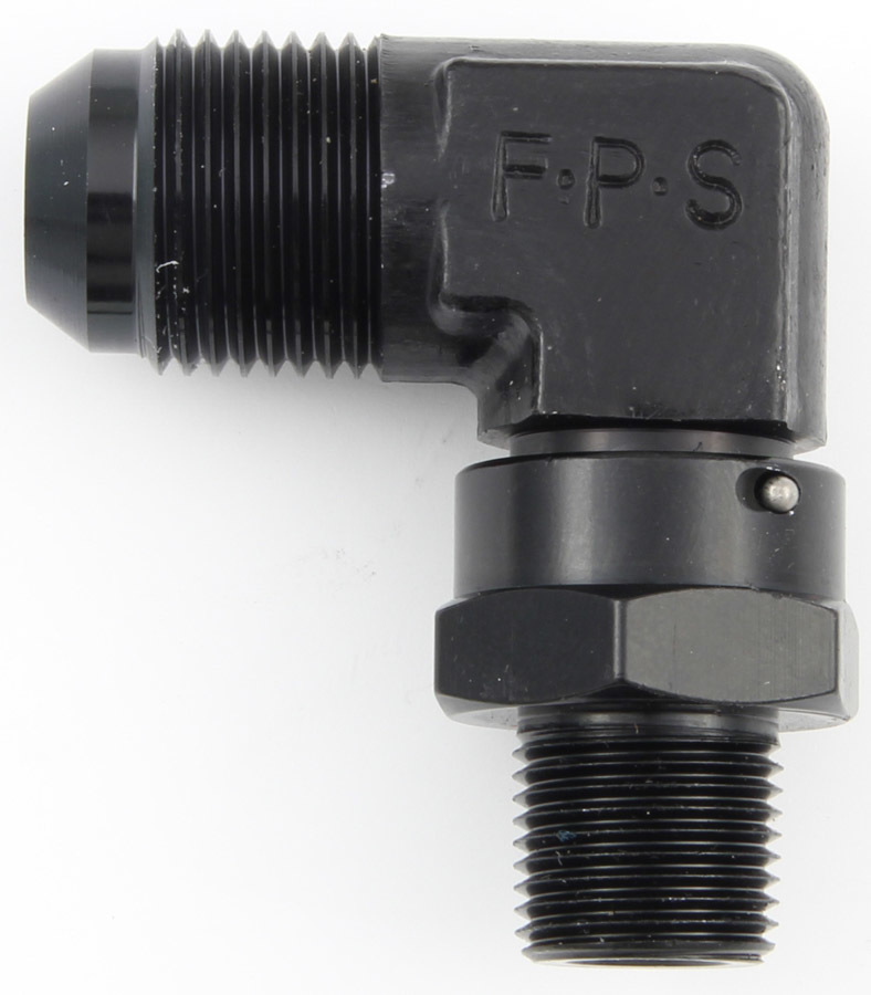 [FRG499113-BL] Fragola - #12 X 1/2 Mpt 90 Deg Swivel Adapter Black