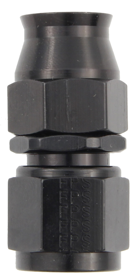 [FRG680108-BL] Fragola - Hose Fitting #8 Straight Ptfe Black