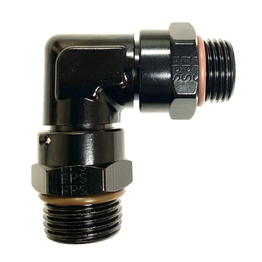 [FRG999604-BL] Fragola - 90-Deg Male Orb Adapter Fitting #8 To #8